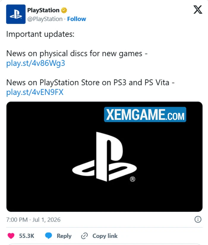 Sony im hơi lặng tiếng kể từ sau tranh cãi "không bán đĩa vật lý" nữa