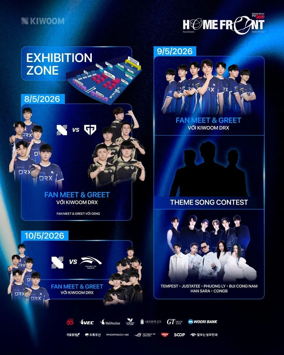 2026 LCK Team Roadshow – KIWOOM DRX Homefront Presented By TV360: Khẳng định vị thế Esports Việt trên bản đồ quốc tế 2026 LCK Team Roadshow – KIWOOM DRX Homefront Presented By TV360: Khẳng định vị thế Esports Việt trên bản đồ quốc tế