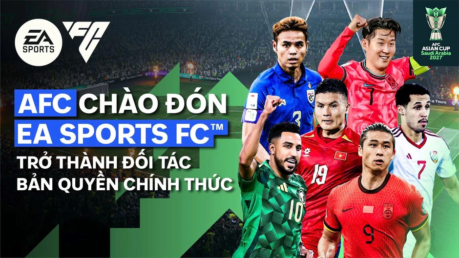 AFC Asian Cup 2027 chính thức cập bến EA SPORTS FC, Game thủ "vỡ òa" trước trải nghiệm bóng đá đỉnh cao chưa từng có! AFC Asian Cup 2027 chính thức cập bến EA SPORTS FC, Game thủ "vỡ òa" trước trải nghiệm bóng đá đỉnh cao chưa từng có!