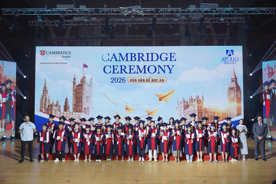 Apollo English ghi dấu 10 năm liên tiếp có 90% học sinh đạt điểm tuyệt đối Cambridge Apollo English ghi dấu 10 năm liên tiếp có 90% học sinh đạt điểm tuyệt đối Cambridge