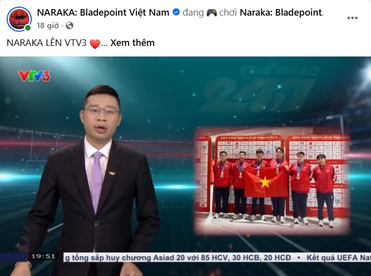 Cộng đồng phấn khích với chiến tích ASIAD của ĐTQG Naraka: Bladepoint Việt Nam