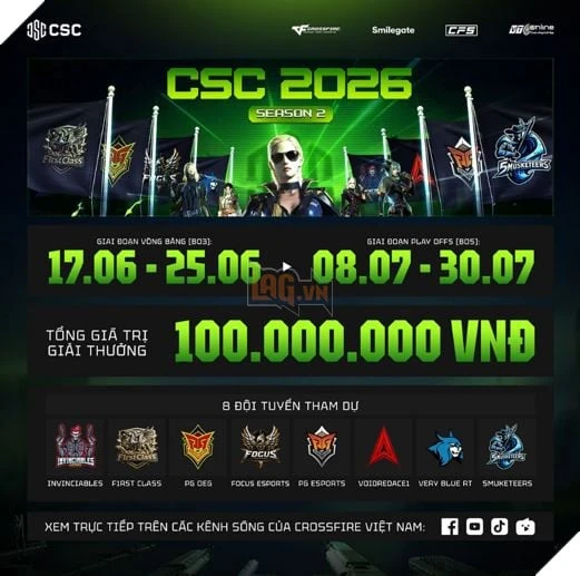 CSC 2026 Mùa 2 chính thức khởi tranh: Cuộc đua mới bắt đầu trên đấu trường chuyên nghiệp