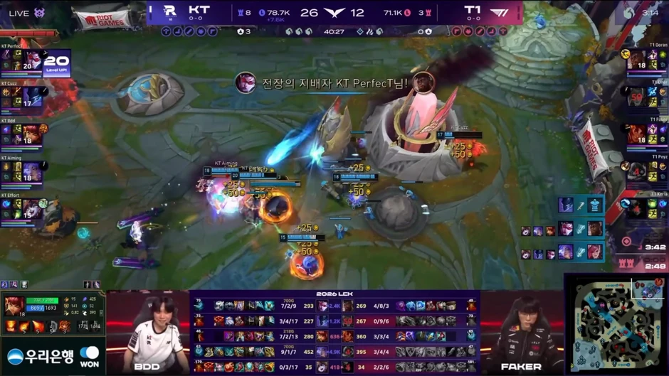 Đây chính là điểm yếu lớn nhất của T1 trong ngày ra quân LCK Regular Seasons 2026