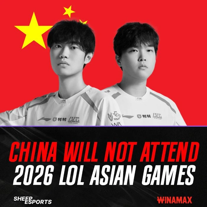 Đội LMHT của Trung Quốc bất ngờ rút khỏi ASIAD 2026 mà không đưa ra lý do Đội LMHT của Trung Quốc bất ngờ rút khỏi ASIAD 2026 mà không đưa ra lý do