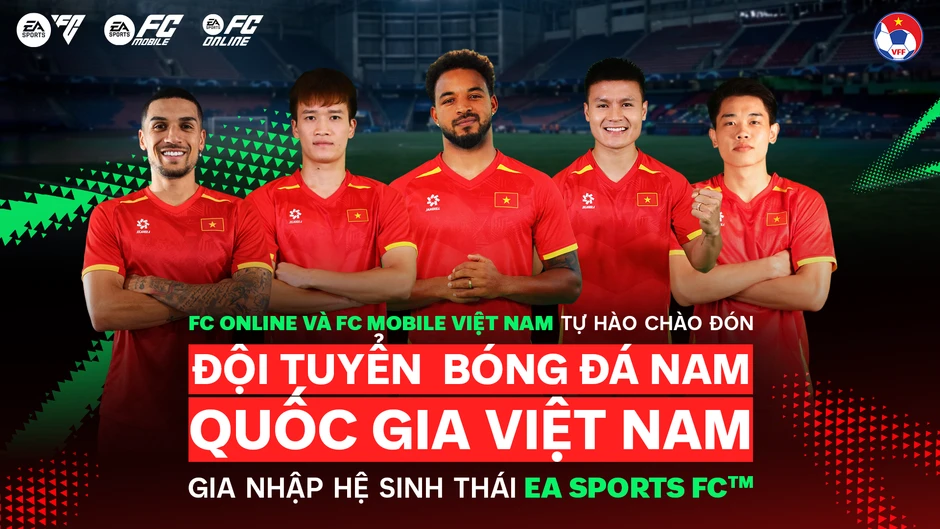 Đội tuyển Việt Nam chính thức xuất hiện trong FC Mobile Việt Nam