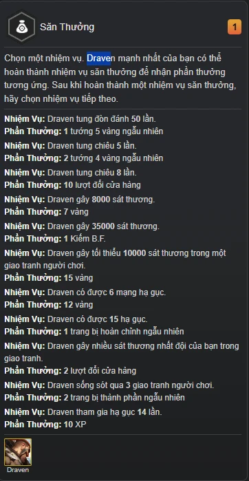 ĐTCL mùa 18 : Hệ Săn Thưởng của Draven có thật sự mạnh