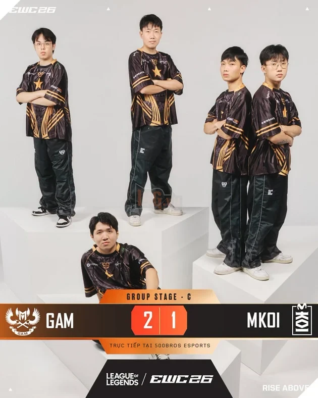 Esports World Cup 2026: GAM Esports Tạo Bất Ngờ Ở Loạt BO3 Sinh Tử Trước MKOI