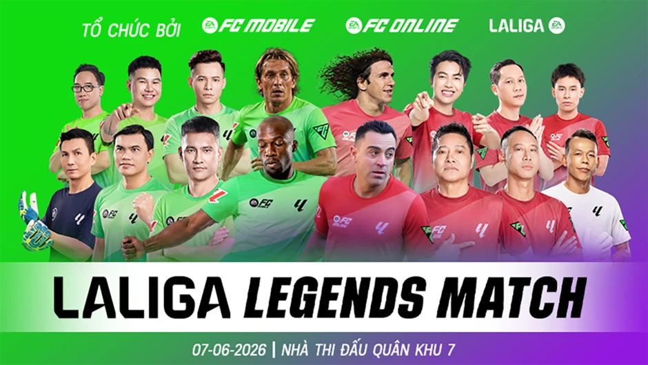 FC Mobile và FC Online đồng loạt khuấy động mùa hè bóng đá tại Việt Nam với "La Liga Legends Match 2026"