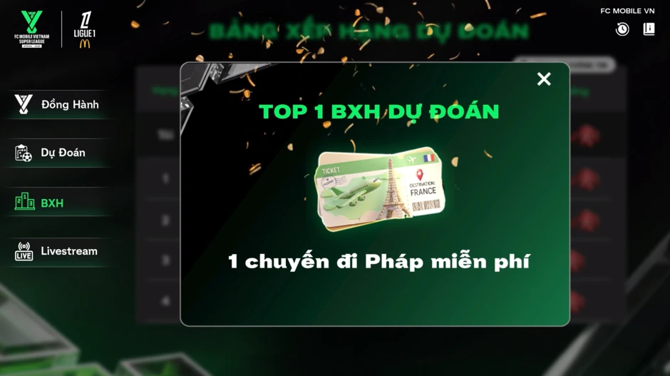 FC Mobile Việt Nam "chơi lớn": Đưa game thủ sang Pháp xem Ligue 1 cùng FVSL Spring 2026 FC Mobile Việt Nam "chơi lớn": Đưa game thủ sang Pháp xem Ligue 1 cùng FVSL Spring 2026
