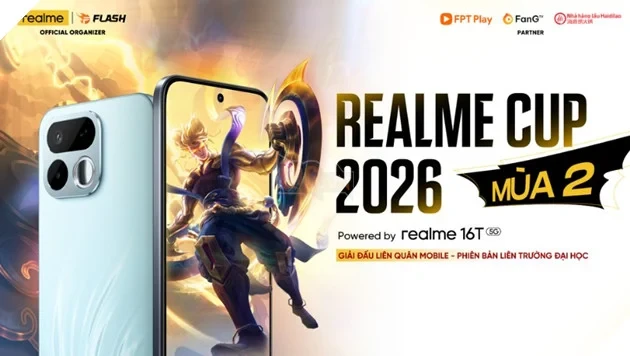 Giải mã sức nóng realme Cup 2026: Sân chơi Esports dành cho sinh viên quy mô toàn quốc với 64 đội tuyển tranh tài