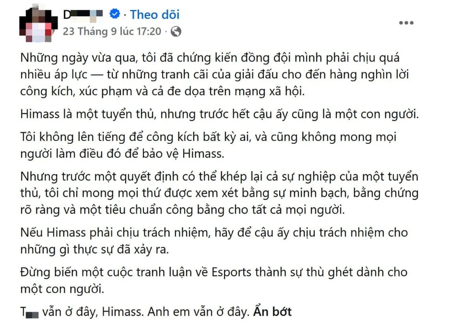 Giang cư mận lại dậy sóng với phát ngôn của đồng đội cũ Himass, đúng là "kẻ thù ở ngay sau lưng" Giang cư mận lại dậy sóng với phát ngôn của đồng đội cũ Himass, đúng là "kẻ thù ở ngay sau lưng"