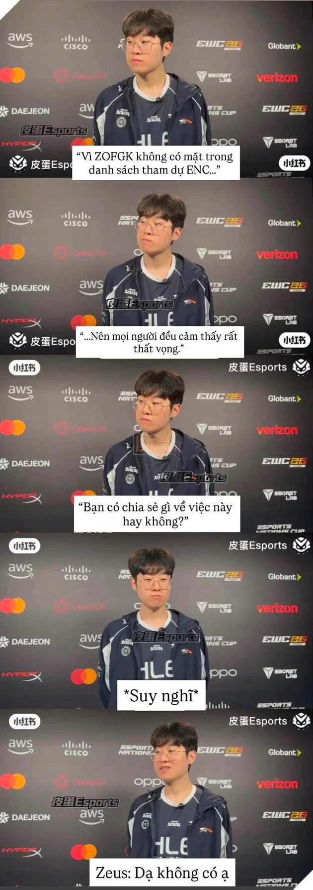 MSI 2026: Phóng Viên Gây Tranh Cãi Khi Liên Tục Đặt Câu Hỏi "Dí" Vào HLE Zeus