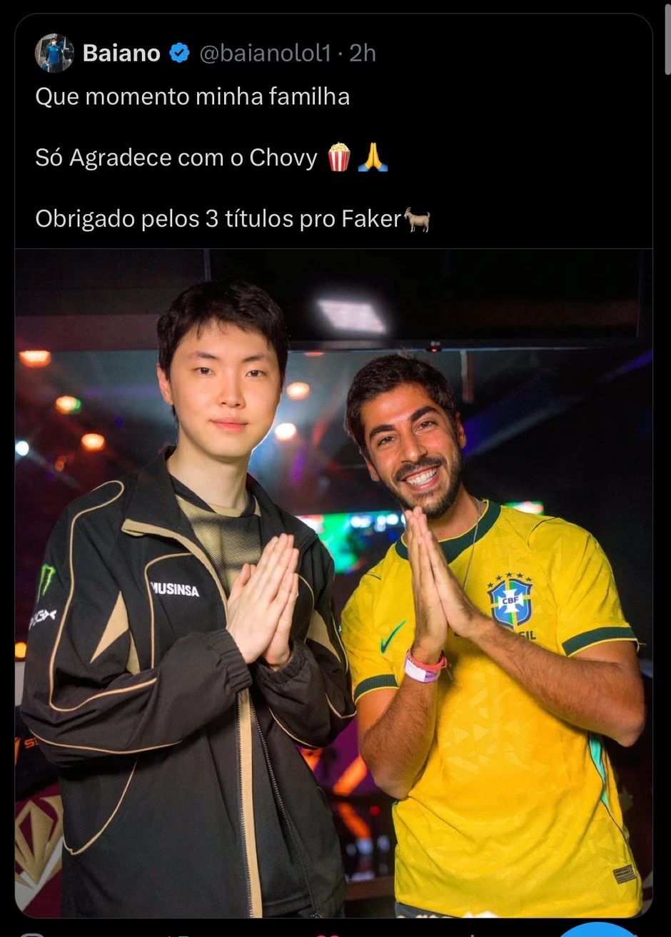 Nam streamer Brazil công khai miệt thị Chovy: Cái kết "đắng ngắt" khi dám đụng vào biểu tượng của LCK!
