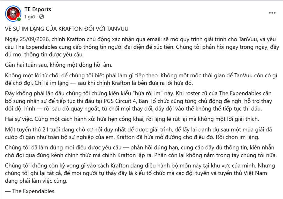 Người trong cuộc chính thức lên tiếng, cách PUBG đối xử với chúng ta là không thể chấp nhận được
