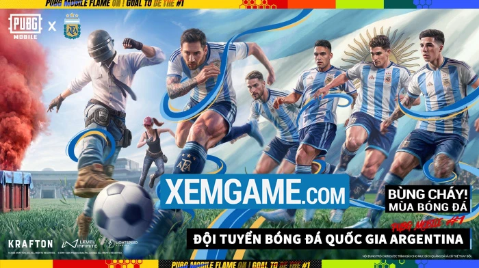 Pubg Mobile hợp tác tuyển Bồ Đào Nha và Argentina trong sự kiện bùng nổ cùng World Cup 2026