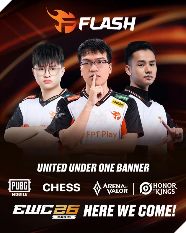 Team Flash Chính Thức Xuất Quân Chinh Phục Esports World Cup 2026 Với “Mũi Đinh Ba” Hi Vọng: AOV x HOK, PUBG Mobile và Cờ vua
