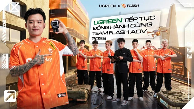 Team Flash × Ugreen: “Charge Like A Champion” – Tiếp Năng Lượng Cho Hành Trình Chinh Phục 2026 Team Flash × Ugreen: “Charge Like A Champion” – Tiếp Năng Lượng Cho Hành Trình Chinh Phục 2026