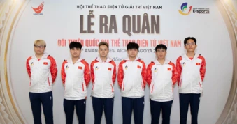Toàn cảnh Lễ ra quân ASIAD 2026: Dấu ấn “Chớp Cam” trong màu áo Đội tuyển Quốc gia Thể thao điện tử Việt Nam