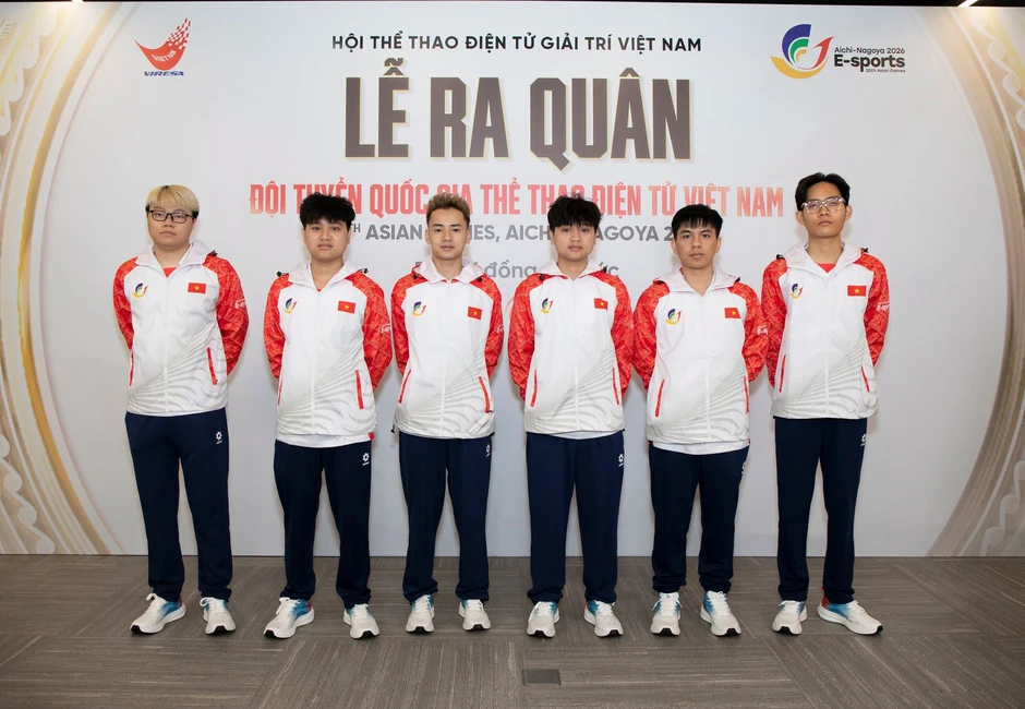 Toàn cảnh Lễ ra quân ASIAD 2026: Dấu ấn “Chớp Cam” trong màu áo Đội tuyển Quốc gia Thể thao điện tử Việt Nam Toàn cảnh Lễ ra quân ASIAD 2026: Dấu ấn “Chớp Cam” trong màu áo Đội tuyển Quốc gia Thể thao điện tử Việt Nam