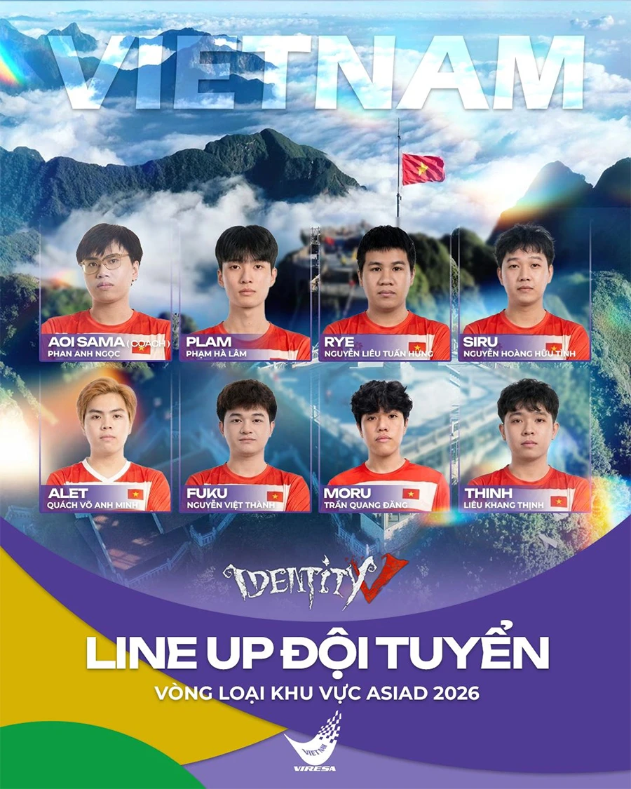 Tuyển Identity V Việt Nam chính thức bước vào hành trình săn vé ASIAD 2026