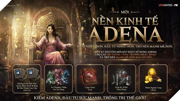 Big Update Lineage W mở nền kinh tế Adena, giúp game thủ tăng tốc sức mạnh trước đại chiến công thành Kent Big Update Lineage W mở nền kinh tế Adena, giúp game thủ tăng tốc sức mạnh trước đại chiến công thành Kent