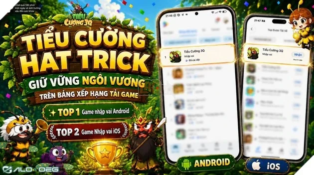 Chuyển sinh thành kiến giữa thời Tam Quốc, Tiểu Cường 3Q bất ngờ leo Top 2 App Store Việt Nam