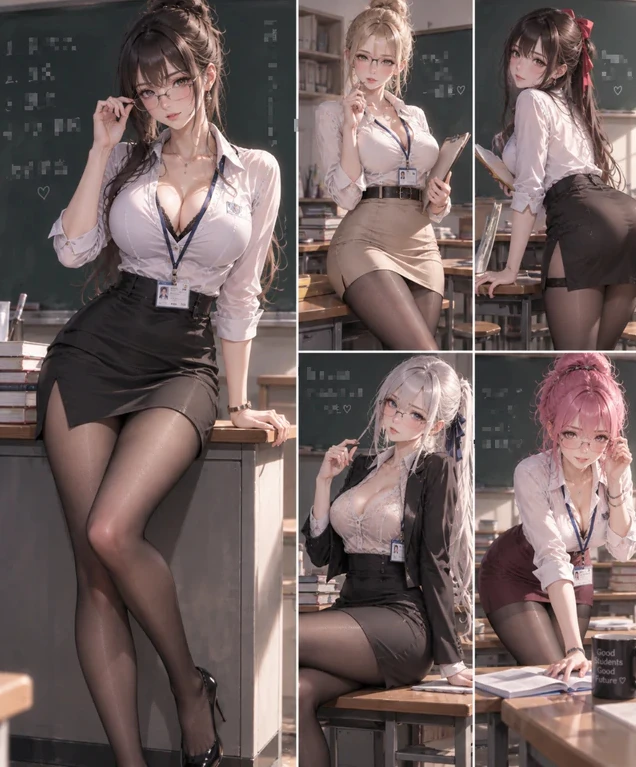 Cộng đồng mạng chia sẻ trend biến các hot girl game và anime thành “cô giáo” Cộng đồng mạng chia sẻ trend biến các hot girl game và anime thành “cô giáo”