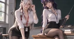 Cộng đồng mạng chia sẻ trend biến các hot girl game và anime thành “cô giáo”
