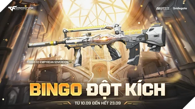 Crossfire – Bingo Tái Xuất Mang Siêu Phẩm FAMAS G2-Empyrean Sovereign Đến Tay Game Thủ Crossfire – Bingo Tái Xuất Mang Siêu Phẩm FAMAS G2-Empyrean Sovereign Đến Tay Game Thủ