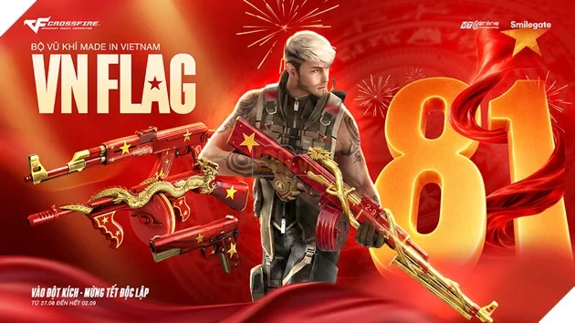 Crossfire Tung Chuỗi Sự Kiện Mừng Quốc Khánh 2/9, Ra Mắt Loạt Vũ Khí Độc Quyền Mang Dấu Ấn Việt Nam Crossfire Tung Chuỗi Sự Kiện Mừng Quốc Khánh 2/9, Ra Mắt Loạt Vũ Khí Độc Quyền Mang Dấu Ấn Việt Nam