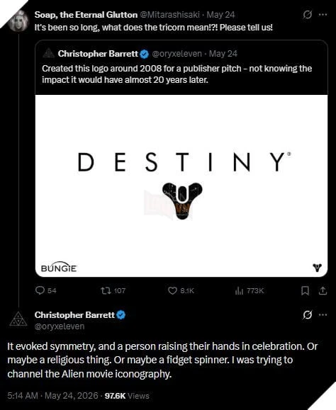 Cựu Giám Đốc Trò Chơi Tại Bungie Hé Lộ Nguồn Gốc Logo và Nhân Vật Trong Destiny 2