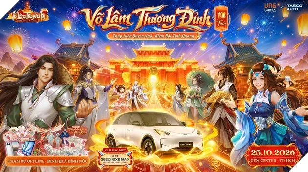 Đại tiệc 10 tuổi Võ Lâm Truyền Kỳ Mobile bật mí bộ quà giới hạn, tổng giá trị lên đến hàng tỷ đồng