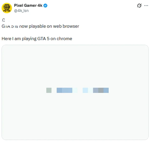 Game thủ làm điều khó tin với GTA 5, đưa cả bom tấn chạy ngay trên trình duyệt, thử nghiệm thành công trên điện thoại