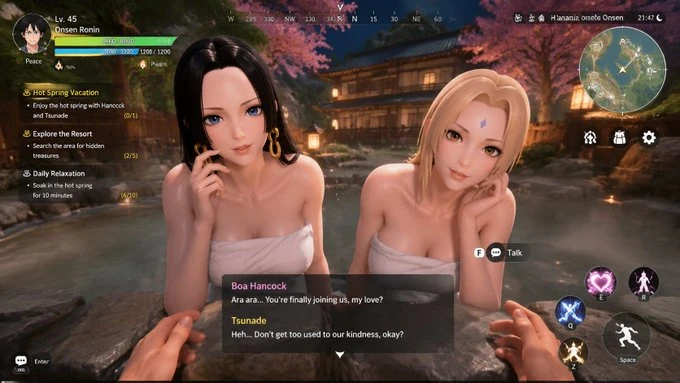 Game thủ tạo clip gameplay, kết hợp hai hot girl từ One Piece và Naruto khiến người chơi mê mẩn