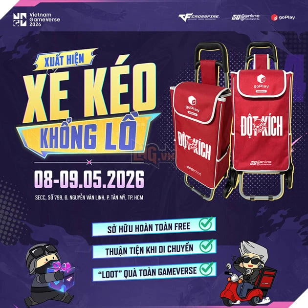 Goplay Tại Vietnam Gameverse 2026: "Hào Quang" Đột Kích 18 Năm Và Cơn Sốt "Xe Kéo Khổng Lồ"