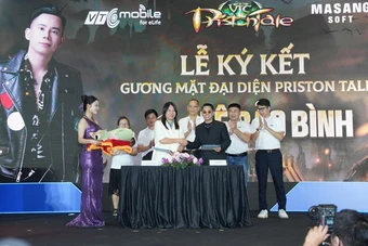 Lê Bảo Bình đồng hành cùng Priston Tale VTC tại họp báo ra mắt ngày 08/05