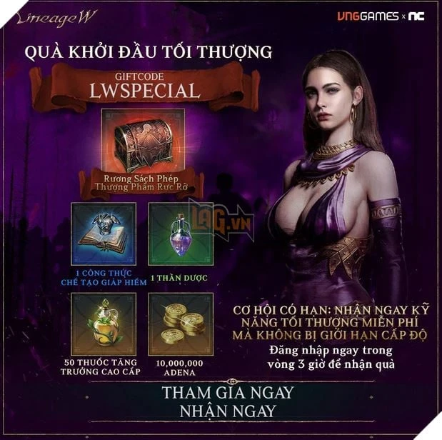Lineage W tặng tiếp quà khủng tri ân tuần đầu tiên rực rỡ