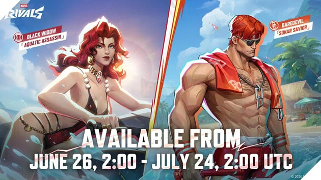 Marvel Rivals Chào Đón Mùa Hè Với Bộ Trang Phục Đồ Bơi Của Black Widow