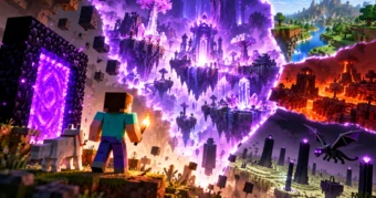 Sau hơn 14 năm, Minecraft bất ngờ bổ sung chiều không gian hoàn toàn mới, cộng đồng game thủ lập tức phát sốt