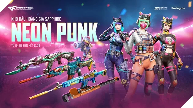 Trang Bị Của Game Thủ Crossfire Sẽ Lộng Lẫy Ánh Đèn Với Kho Báu Hoàng Gia Sapphire Neon Punk Trang Bị Của Game Thủ Crossfire Sẽ Lộng Lẫy Ánh Đèn Với Kho Báu Hoàng Gia Sapphire Neon Punk