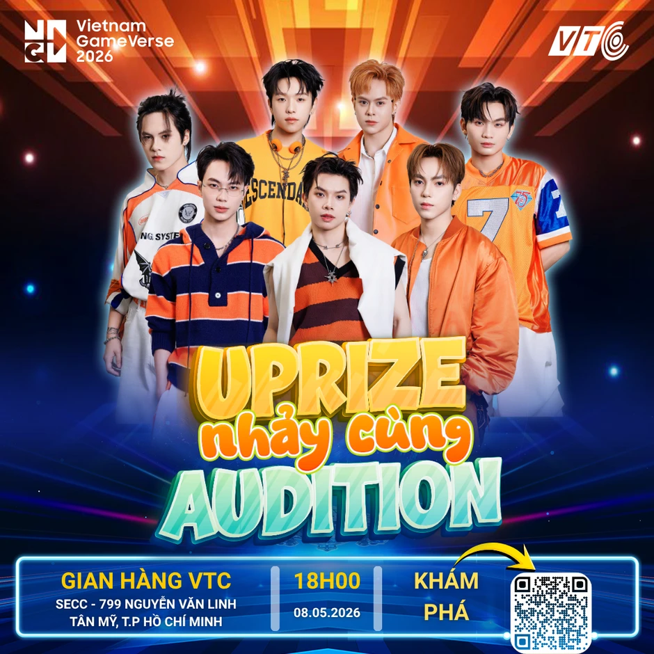 UPRIZE & Lê Bảo Bình giao lưu tại gian hàng VTC GameVerse 2026
