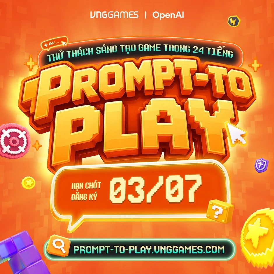 VNGGames phát động "Prompt To Play": Sân chơi làm game AI đầu tiên tại Việt Nam