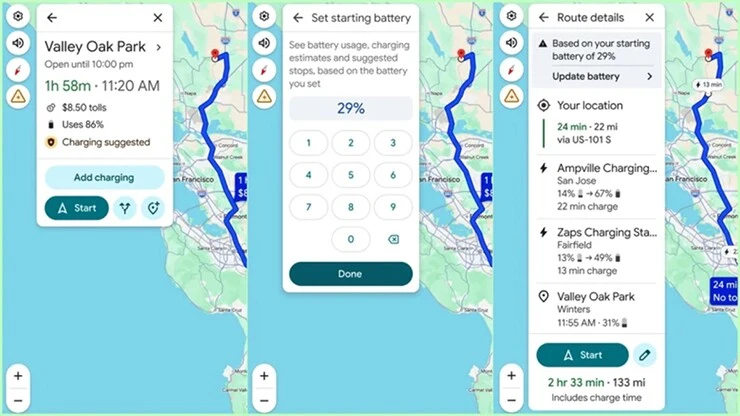 3 tính năng của Google Maps mà mọi chủ xe điện nên biết