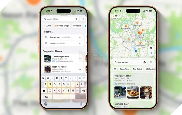Apple Maps bắt đầu hiển thị quảng cáo trên iPhone