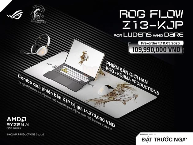 ASUS Mở Đặt Trước ROG Flow Z13-KJP Tại Việt Nam: Laptop Gaming Đỉnh Cao Với Thiết Kế Đột Phá