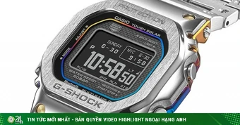 Casio ra mắt G-Shock kim loại phủ cầu vồng, giá xấp xỉ 20 triệu đồng