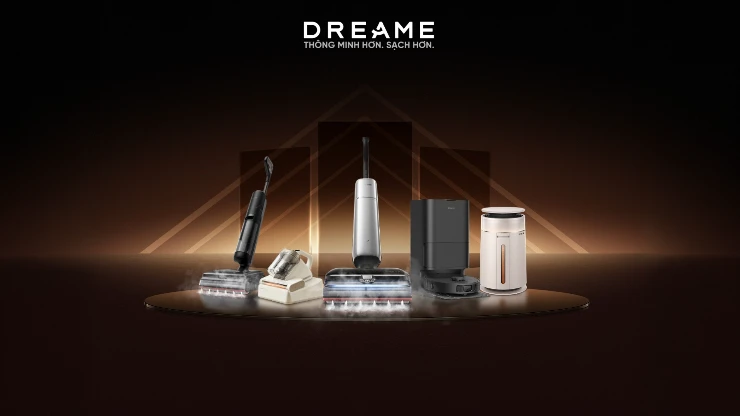 Dreame công bố loạt thiết bị hút bụi thông minh, có robot siêu lực 25.000mAh