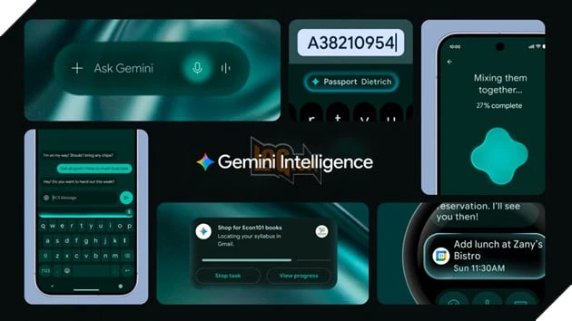 Gemini Intelligence Biến Android Thành Hệ Điều Hành AI Chủ Động Hơn Bao Giờ Hết
