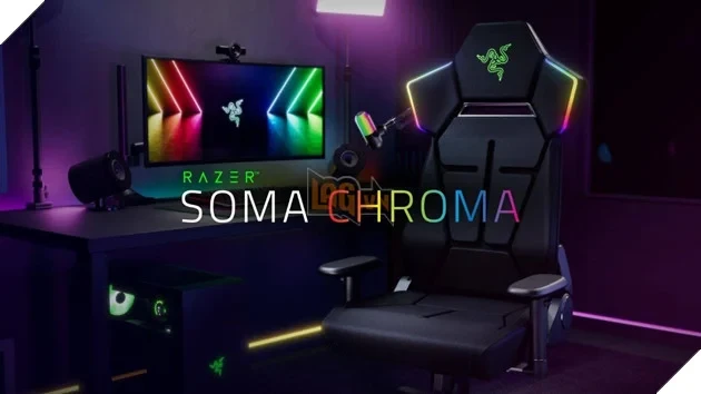 Ghế Gaming Razer Soma Chroma – Đỉnh cao đồng bộ, làm chủ mọi cuộc chơi