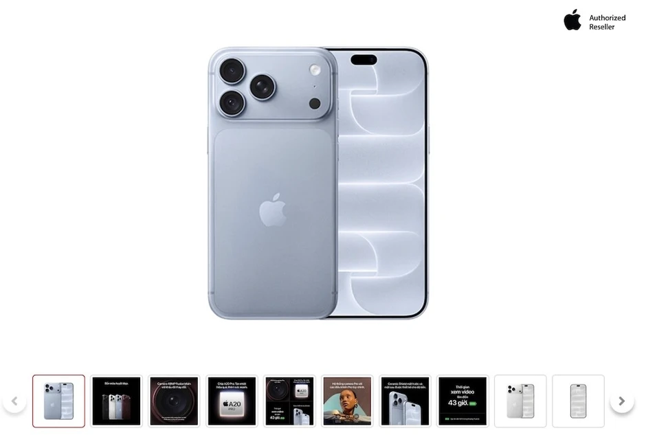 Giá iPhone 18 Pro series tháng 10: Nhiều phiên bản dung lượng, màu sắc vẫn cháy hàng